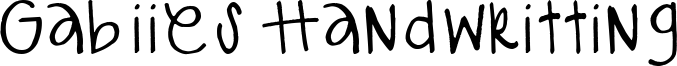 Gabiies Handwritting Font