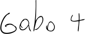 Gabo 4 Font