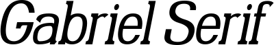 Gabriel Serif Condensed Italic.ttf
