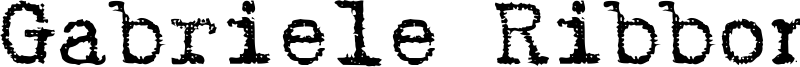 Gabriele Ribbon FG Font