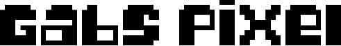 Gabs Pixel Font