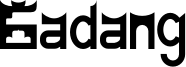 Gadang Font