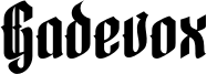 Gadevox Font