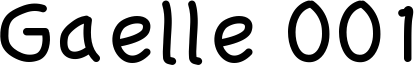 Gaelle 001 Font