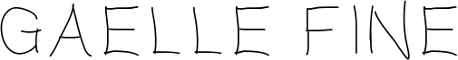 Gaelle fine Font