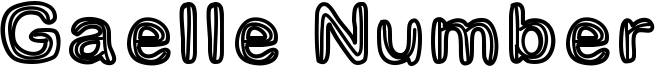 GaelleNumber3.ttf