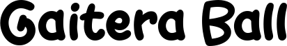 Gaitera Ball Font