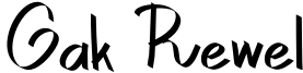 Gak Rewel Font