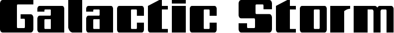 Galactic Storm Font