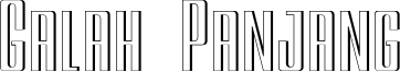 Galah Panjang Font