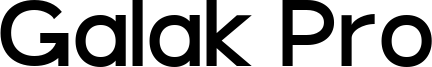 Galak Pro Font