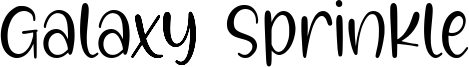 Galaxy Sprinkle Font