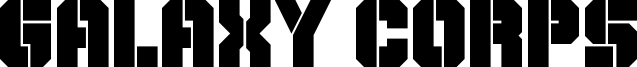 Galaxy Corps Font