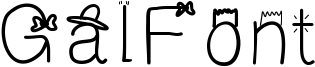 GalFont Font