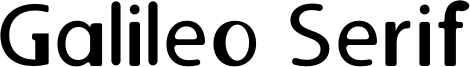 Galileo Serif Font