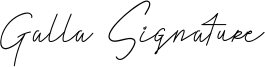 Galla Signature Font