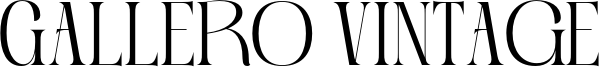 Gallero Vintage Font