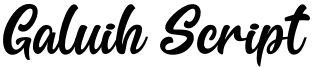 Galuih Script Font