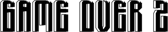 Game Over 2 Font