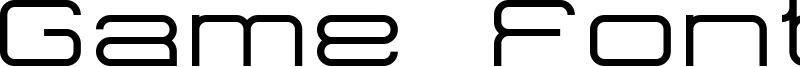 Game Font 7 Font