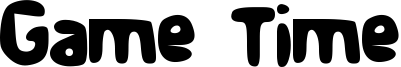 Game Time Font