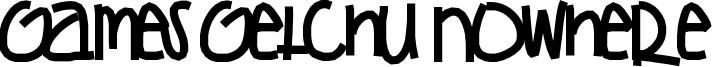 Games Getchu NoWhere Font