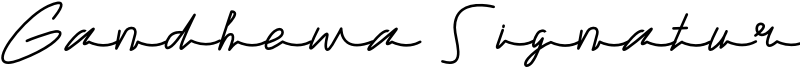 Gandhewa Signature Font