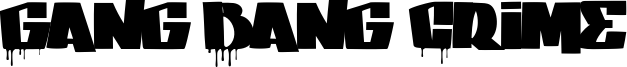 Gang Bang Crime Font