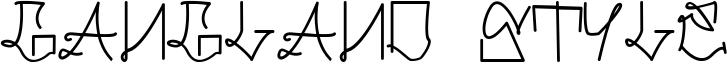 Gangland Style Font