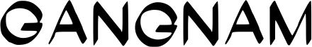Gangnam Font