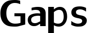Gaps Font