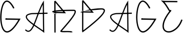 Garbage Font