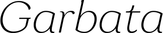 GarbataTrial-ExtralightItalic.ttf