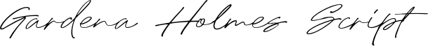 Gardena Holmes Script Font