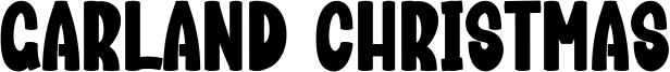 Garland Christmas Font