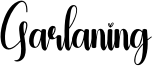 Garlaning Font