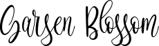 Garsen Blossom Font