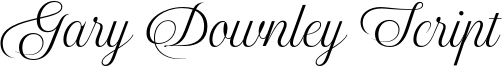 Gary Downley Script Font