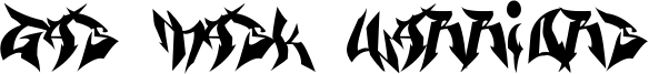 Gas Mask Warriors Font
