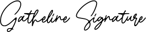 Gatheline Signature Font