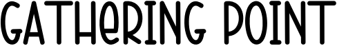 Gathering Point Font
