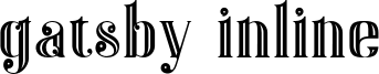 Gatsby Inline Font