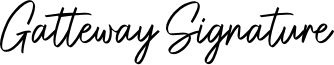 Gatteway Signature Font