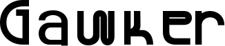 Gawker Font