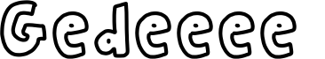 Gedeeee  Font