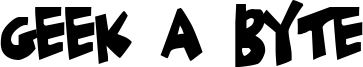 Geek a Byte Font