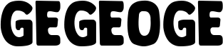 Gegeoge Font