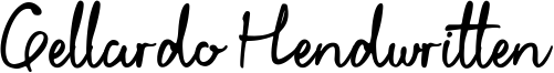 Gellardo Hendwritten Font