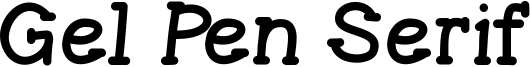 GelPenSerif.ttf
