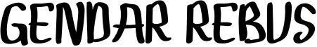 Gendar Rebus Font